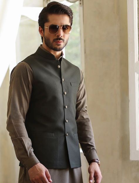 Buy Eastern Waist Coats For Men | Designer Waists Coat Online – Page 6 – Ismail Farid Pakistan Waist Coats For Men, Josh Brown, Men Waistcoat, Men's Waistcoat, Coats For Men, Understated Luxury, Pakistani Designers, Black Olive, Sophisticated Design