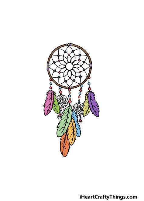 Dream catchers are one of the most recognizable cultural artifacts in the world.    Originating as a traditional Native American charm used to ward off bad spirits and nightmares, they have now become highly recognizable worldwide.    Traditionally, they Draw A Dream Catcher, Dreamcatcher Sketch, Easy Dreamcatcher, Dream Catcher Sketch, Dreamcatcher Drawing, Dream Catcher Drawing, Bad Spirits, Cultural Artifact, Book Drawing