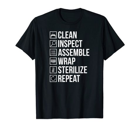 PRICES MAY VARY. Solid colors: 100% Cotton; Heather Grey: 90% Cotton, 10% Polyester; All Other Heathers: 50% Cotton, 50% Polyester Imported Pull On closure Machine Wash Excellent to show appreciation to the best sterile processing technician. Perfect idea for a proud sterile processing tech during the sterile processing week. Lightweight, Classic fit, Double-needle sleeve and bottom hem Sterile Processing Week Ideas, Sterile Processing Week, Sterile Processing Tech, Sterile Processing, Nurse Manager, Surgical Tech, Tech T Shirts, Show Appreciation, Medical Education