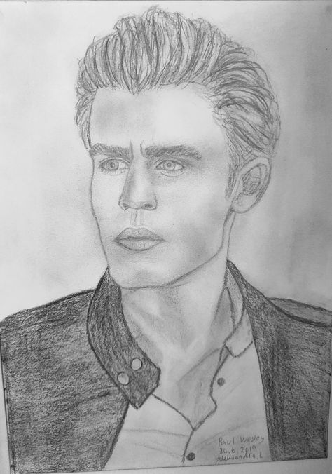 #PaulWesley #StefanSalvatore #TheVampireDiaries #TVD #Drawing Stefan 1864, Paul Wesley, Stefan Salvatore, Hand Art Drawing, Hand Art, Vampire Diaries, Art Drawing, Art Drawings, Male Sketch