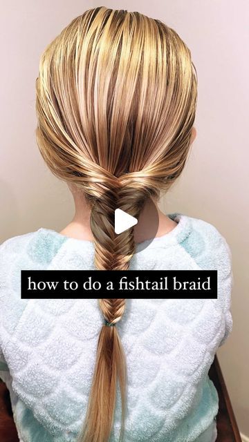 970 likes, 53 comments - audreymcclellan on January 2, 2021: "How To Do a Fishtail Braid 🥰 I told you, I’m all about the easy. This is one of the easiest to learn because it’s literally just pulling pieces over each other. Once you watch it, you’ll get the swing if it. 👍🏼 Let me know how you do!! And love for you to follow me for daily hairstyles and tutorials!! 🥰 . #hairstyles #hair #hairstyle #fishtailbraid #fishtailbraids #fishtail #braids #braidstyles #braid #braidedponytail #hairtransf Braid With A Ribbon, How To Braid Fishtail, Step By Step Fishtail Braid, How To Do An Elsa Braid, Braid Styles For Fine Hair, Fish Tail Pig Tails, Pony Tailed Hairstyle With Braid, Easy Fishtail Braid Step By Step, How To Do A Fish Tail