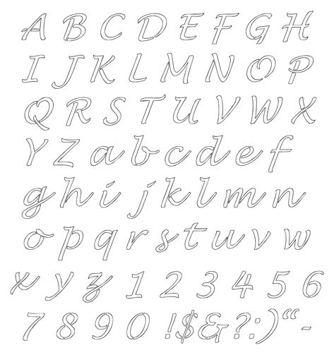 Printable Calligraphy Letter Stencils Alphabet Fonts Free Printable, Alphabet Stencils Printables, Letter Stencils To Print, Free Printable Letter Templates, Lettering Stencils, Free Printable Letter Stencils, Fancy Alphabet, Letter Stencils Printables, Letters Template