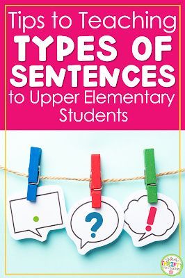 Types of sentences anchor charts and other tricks to help students learn to identify exclamatory, interrogative, imperative, & declarative sentences. Teaching Types Of Sentences, Stretch A Sentence Anchor Chart, Sentence Types Anchor Chart, Types Of Sentences Anchor Chart, Declarative And Interrogative Sentences, Types Of Sentences Activities, Sentence Anchor Chart, Exclamatory Sentences, Declarative Sentences