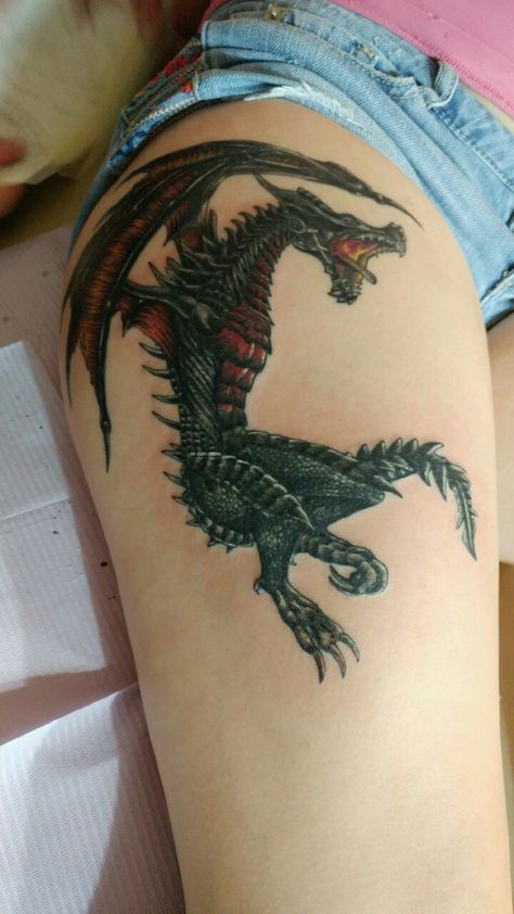 Alduin Skyrim Tattoo, Skyrim Tattoo Ideas, Elder Scrolls Tattoo, Skyrim Tattoo, Brotherhood Tattoo, Wicked Tattoos, Simple Tattoo Designs, Gaming Tattoo, Dragon Tattoo Designs