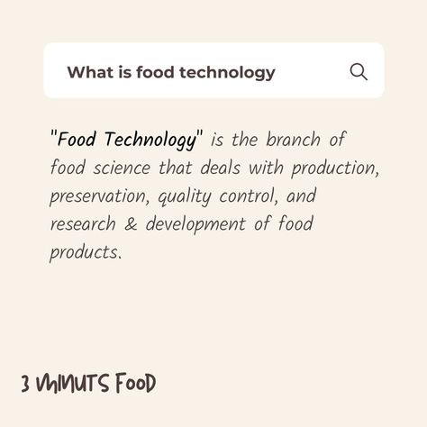 what is food technology? Food Technology Aesthetic, What Is Food, Science Aesthetic, Agricultural Engineering, Technology Quotes, Food Technology, Food Tech, New Product Development, Spring Semester