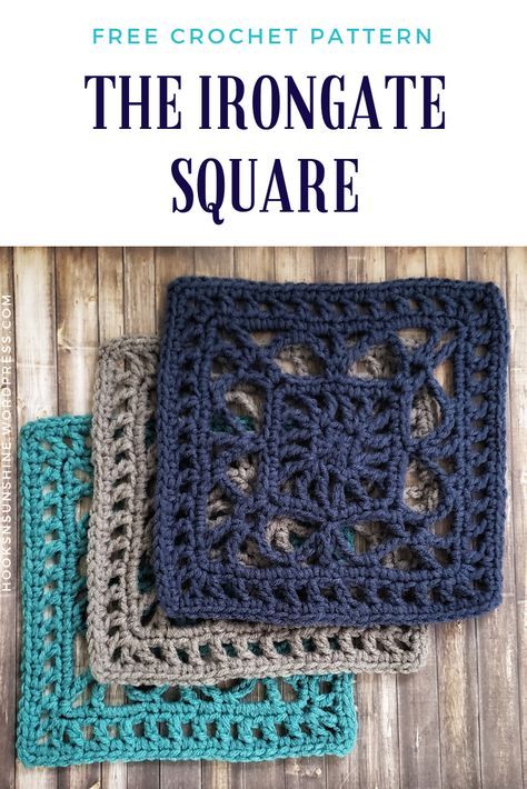 Big Granny Square Pattern Diagram, Crochet Blocks Free Pattern Simple, Two Toned Crochet Granny Square, Textured Crochet Granny Square, Two Color Granny Square Crochet Free Pattern, Single Color Granny Square Crochet Pattern, Crochet Square Doily Patterns, How To Crochet A Round Granny Square, 8 Inch Crochet Squares