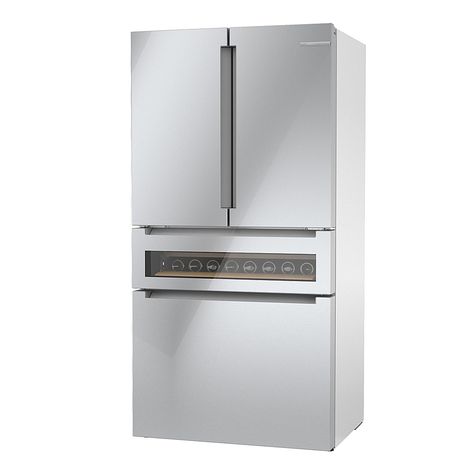 Shop Bosch 800 Series 20 Cu. Ft. 4-Door French Door Counter-Depth Smart Refrigerator with Beverage Cooler Drawer Stainless steel at Best Buy. Find low everyday prices and buy online for delivery or in-store pick-up. Price Match Guarantee. Bosch Refrigerator, Bosch 800 Series, 4 Door Refrigerator, Top Of Refrigerator, Smart Refrigerator, Stainless Steel Cleaner, Counter Depth Refrigerator, Steel Tub, Counter Depth