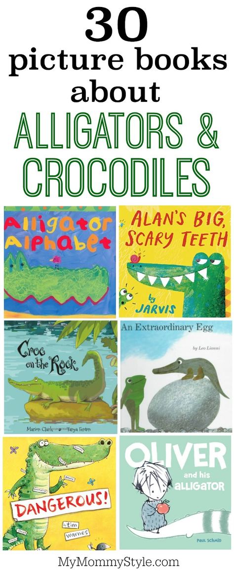 30 picture books about alligators and crocodiles Crocodile Quotes, Animals Kindergarten Activities, Swamp Decor, Animals Kindergarten, Readers Advisory, Teacher Helper, Children Activities, Parenting Strategies, Preschool Letters