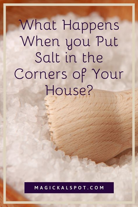 Salt In Doorway, Salt Around Your House For Protection, Salt Around Home For Protection, Uses For Salt Around The House, Salt On Doorstep, Spiritual Corner Ideas, House Cleaning Spells, Salt And Cinnamon Protection, Salt Ritual Protection