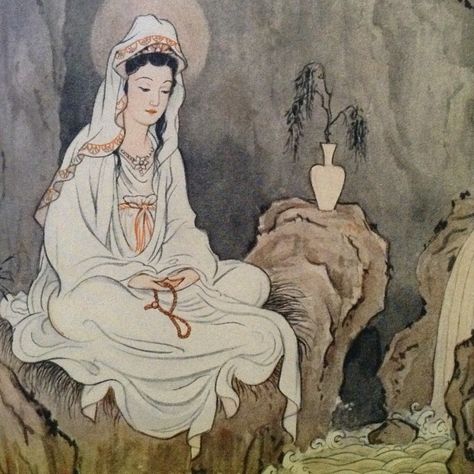 I Feel Happy, Buddha Art Painting, Chinese Pattern, Chinese Art Painting, Kuan Yin, Hinduism Art, Feel Happy, China Art, Buddha Art