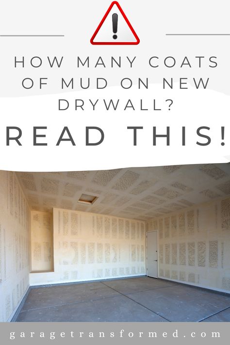 Mastering drywall like a pro! 🛠️ Discover the optimal number of mud coats for new drywall. Our expert guide demystifies the drywall mudding process, with insights on how many layers are needed for a flawless finish. Whether you're tackling a home renovation project or refining your DIY skills, learn the techniques and tips for achieving smooth, durable walls. Perfect for homeowners and DIY enthusiasts. #DrywallTips #HomeRenovation 🏠💡 Click to learn more and achieve professional-grade results! Installing Drywall Diy, Mud And Tape Drywall Tips, Drywall Mudding Tips, Drywall Taping And Mudding, Mudding Drywall, Drywall Mudding, Garage Drywall, Construction Gear, Drywall Finishing