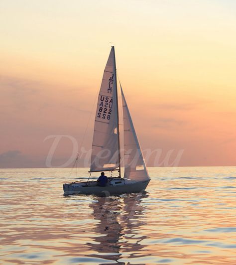 Sailboat Art Sailboat decor sailboat by ArtByChristinaDudycz Sailboat Photography, Sailing Aesthetic, Sailboat Decor, Nautical Aesthetic, Boat Paint, Small Yachts, Sail Life, Sailboat Art, Bodies Of Water