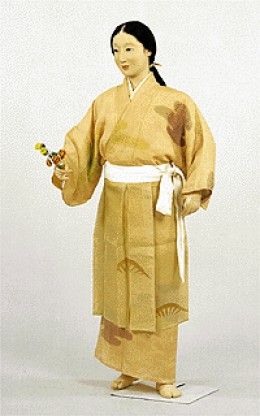 The dress of a Heian Period commoner. Little does she know, her mode of dress is 400 years ahead of its time... Heian Period Clothing, Ancient Japanese Clothing, Yayoi Period, Japan Clothes, Nara Period, Medieval Japan, Japanese Traditional Clothing, Heian Era, Japanese Costume