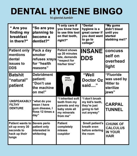 Bingo would be a fun game for a Pre-Dental Club Meeting! Dental Games, Hygiene School, Dental Assisting, Dental Hygiene School, Dental Fun, Dentist Humor, Dental Life, Dental Kids, Love Your Smile