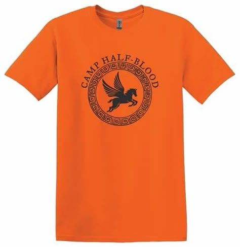 Camp Half Blood Shirt, Unisex Camp Half Blood T-shirts for Men and Women (M, Orange) Camp Half Blood T Shirt, Percy Jackson Camp Half Blood Shirt, Camp Half Blood Shirt Aesthetic, Camp Half Blood Shirt Outfits, Camp Half Blood Outfits, Chb Shirt, Pjo Outfits, Percy Jackson Costume, Percy Jackson Cosplay