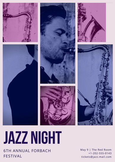 Poster With Photo Design, Photo Collage Poster Design Layout, Corporate Collage Design, Jazz Cover Design, Music Magazine Cover Design, Classical Concert Poster Design, Recital Poster Design, Jazz Graphic Design, Singer Poster Design