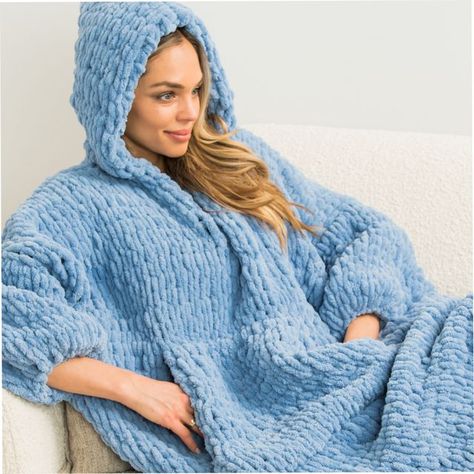 Blanket Hoodie Pattern, Hoodie Crochet Pattern, Crochet Pattern Sweater, Hoodie Crochet, Duster Pattern, Finger Crochet, Bernat Yarn, Crochet Hoodie, Chunky Crochet Blanket