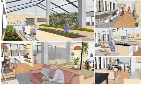 York St John interior design students reimagine spaces for the elderly Assisted Living Decor, Elderly Housing, York St John University, Senior Living Interior Design, Interior Design Course, Senior Living Facilities, Interior Design Student, Public Space Design, Assisted Living Facility