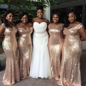 Sparkly Gold Sequin Mismatched Custom Long Bridesmaid Dresses, Affordable Unique Custom Long Bridesmaid Dresses, Affordable Bridesmaid Gowns, BD114 Sparkle Bridesmaid Dress, African Bridesmaids, Off Shoulder Bridesmaid, Off Shoulder Bridesmaid Dress, African Bridesmaid Dresses, Beach Wedding Gown, Mermaid Bridesmaid, Sequin Bridesmaid, Gold Bridesmaid Dresses