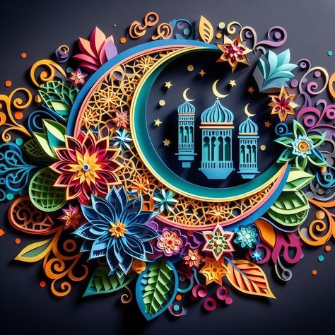 Quilled Mosaic, Paper Quilling Scenery, Quilling Scenery Paper Art, Paper Quilling Taj Mahal, Paper Quilling Ideas, Quilling Mandala Wall Hangings, Quiling Paper Ganesha, Paper Layering, Diy Paper Art