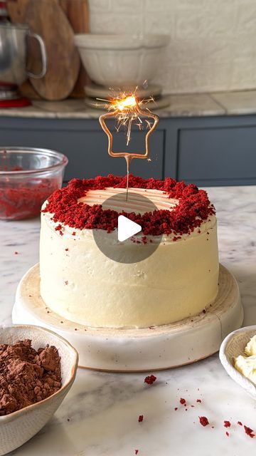 Shivesh Bhatia on Instagram: "Episode 5 of #NoOvenNoProblem ☀️, a series where I make your favourite desserts at home WITHOUT an oven 💁🏻‍♂️ The easiest way to make a Red Velvet Cake without a mould, this recipe gets you a super soft, moist eggless cake🤌🏻 

Ingredients 
🤌🏻1+1/4 cup milk, warm
🤌🏻2 tbsp white vinegar 
🤌🏻1 cup castor sugar 
🤌🏻½ cup sunflower oil 
🤌🏻¼ cup yogurt/ homemade curd
🤌🏻1/2 tsp red gel food colour 
🤌🏻1+ ½ cup all purpose flour 
🤌🏻1 tbsp cocoa powder 
🤌🏻1 tsp baking soda

For the cream cheese frosting
🤌🏻1+1/2 cup (338g) butter, softened 
🤌🏻1 tsp vanilla extract 
🤌🏻3/4 cup cream cheese, softened 
🤌🏻3 cups icing sugar 

Method
1. Start by mixing warm milk and vinegar together. If you don’t have vinegar you can use same quantity of lemon juice Baking Red Velvet Cake, Red Velvet Cake Recipe Easy, Desserts At Home, Yogurt Homemade, Dessert Hacks, Dessert Pie Recipes, Red Velvet Cake Recipe, Oven Recipe, Eggless Cake Recipe