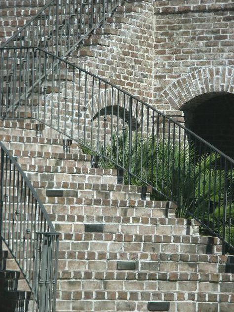 BRICK GALLERIES Octagon Window, Brick Bathroom, Brick Porch, Brick Companies, Antique Brick, Brick Steps, Brick Walkway, Solid Brick, Brick Molding