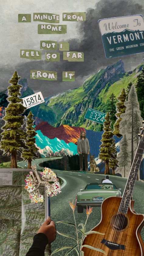 #noahkahan #theviewbetweenvillages #vermont Quil Ateara, Vermont Aesthetic, Trippy Collage, Earth Grunge, Noah Kahan Concert, Grunge Granola, Hygge Life, Nature Vibes, Forest Aesthetic