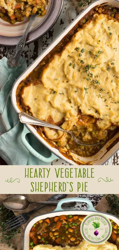 We pack this Shepherd's Pie with seven different vegetables, beans and antioxidant rich herbs and spices! The perfect go-to when you are craving healthy comfort food. Ramekin Dishes, Mushroom Cream Sauces, Vegan Worcestershire Sauce, Wfpb Recipes, Healthy Comfort, Shepherd's Pie, Healthy Comfort Food, Different Vegetables, Mashed Cauliflower