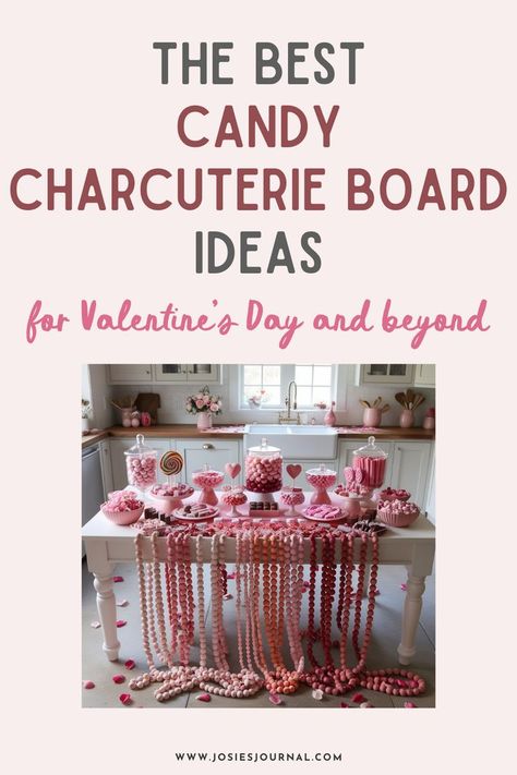 candy charcuterie board Candy Charcuterie Board, Candy Boards, Candy Charcuterie, Rock Candy Sticks, Leftover Candy, Candy Board, Girl Gift Baskets, Heart Shaped Candy, Girls Gift Guide