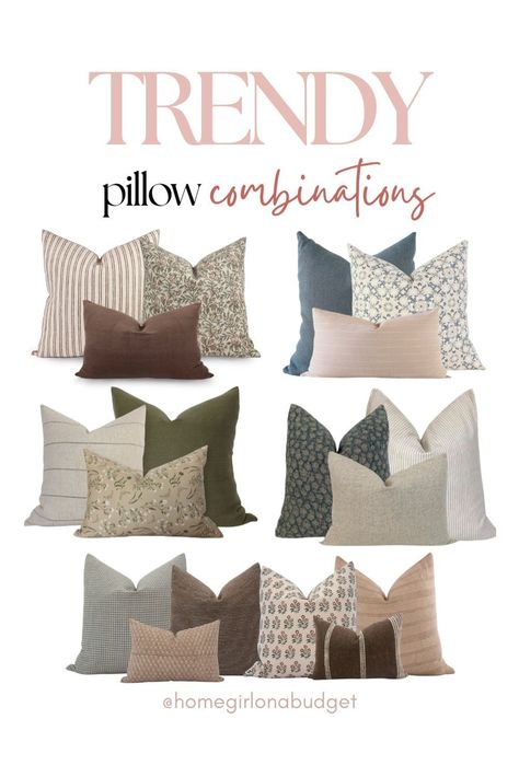 I love mixing and matching Living Room Pillows! If you're in need of Throw Pillow Ideas then these Throw Pillow Combinations will elevate your space! These Decorative Pillow Combinations are the perfect way to modernize your space. My favorite Pillow Combos for the couch! Throw Pillow Ideas, Sherwin Williams Iron Ore, Pillow Combinations, Throw Pillow Combinations, Trendy Throw Pillows, Chic Throw Pillows, Neutral Throw, Neutral Throw Pillows, Trendy Pillow