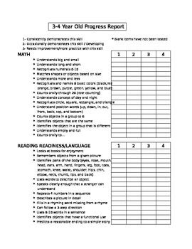 Preschool Report Card, Preschool Report Card Templates, Preschool Progress Report Template, Preschool Progress Report, Preschool Job Chart, Preschool Assessment Forms, Preschool Jobs, Homeschool Lesson Planner, School Report Card