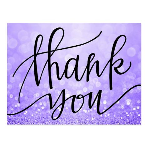 Wedding Thank You Note Cards|Purple Glitter Lights Postcard Glitter Gif, Thank You Images, Tastefully Simple, Interactive Posts, Facebook Party, Purple Sparkle, Thank You Note Cards, Pure Romance, Ideal Wedding