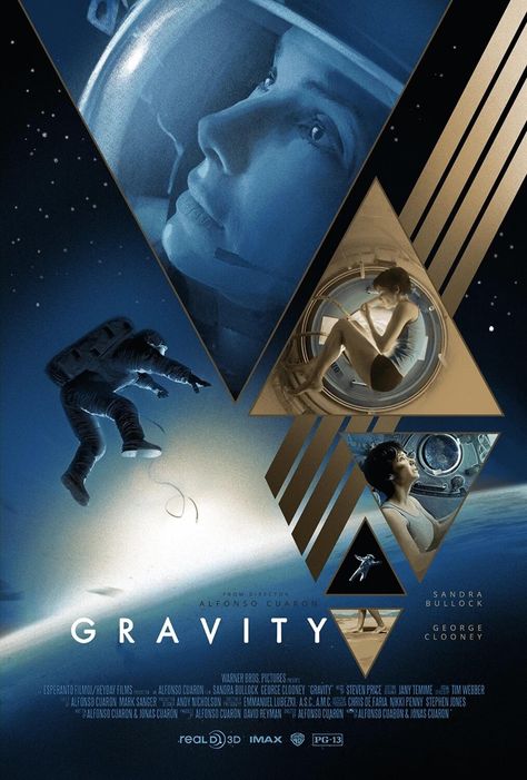 Gravity Film, Gravity Movie, Gravity 2013, Space Movie Posters, Moon Human, Space Movies, Nasa Mars, Best Movie Posters, Cinema Art