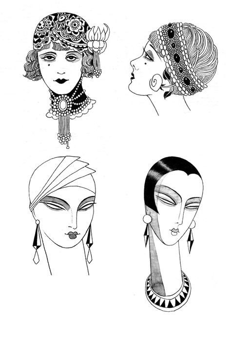 Gents and Flappers on Behance 1920s Moodboard, Sveta Dorosheva, Art Deco Drawing, Arte Art Deco, Flapper Outfit, Art Deco Tattoo, Art Deco Artwork, Vintage Ghost, Kunst Tattoos