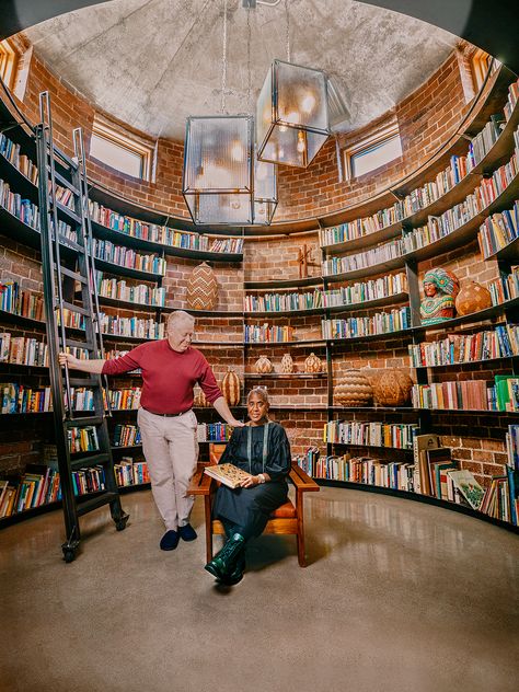 Heated Concrete Floor, Silo House, Clerestory Windows, Personal Library, Adaptive Reuse, Steel Shelf, Texas Homes, Artwork Display, She Shed