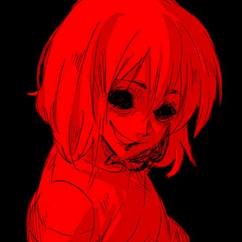 Red Yandere Pfp, Scary Anime Icons, Redcore Pfp, Scary Pfps, Gory Pfp, Icons Gore, Scary Icons, Pfp Scary, Creepy Pfp