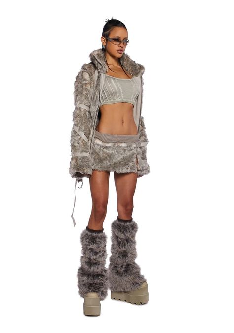 What's New | Trendy Women's Clothing at Dolls Kill Singer Life, Fur Mini Skirt, Rave Shoes, Fur Skirt, Punk Pants, Goth Shoes, Dark In Love, Pride Outfit, Romantic Outfit