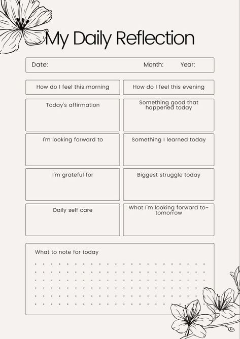 Daily Mood Chart, Daily Journal Ideas, Mental Health Bullet Journal, Therapy Planner, Mental Health Tracker, Mood Chart, Daily Tracker, Bullet Journal Ideas Templates, Journal Daily