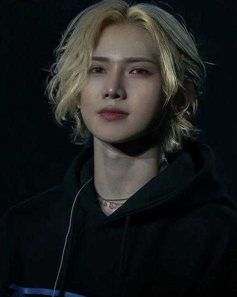 Yeosang Blonde, Blonde Hair, Long Hair, Blonde, Instagram Post, Hair, On Instagram, Instagram, Black