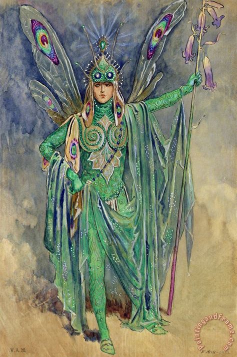 Oberon painting - C Wilhelm Oberon Art Print Oberon Costume, Ring Dance, A Midsummer Night's Dream, Midsummer Night's Dream, Albrecht Durer, Midsummer Nights Dream, Fantasy Paintings, Futuristic Fashion, A4 Poster