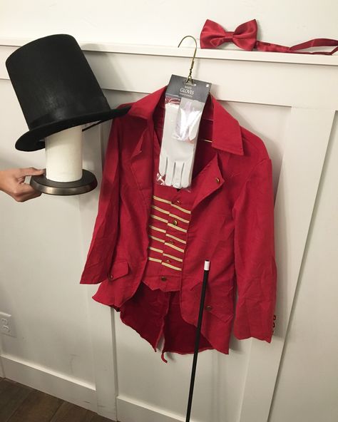 Greatest Showman, PT Barnum costume Pt Barnum, Easy Peasy, Halloween Fun, Red Leather, Red Leather Jacket, Halloween Costumes, Leather Jacket, Halloween, Red