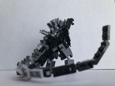 LEGO IDEAS - Product Ideas - Godzilla Lego Godzilla, Lego Dinosaur, King Of Monsters, Easy Lego Creations, Lego Bots, Lego Dragon, Lego Sculptures, Lego Animals, Lego Activities