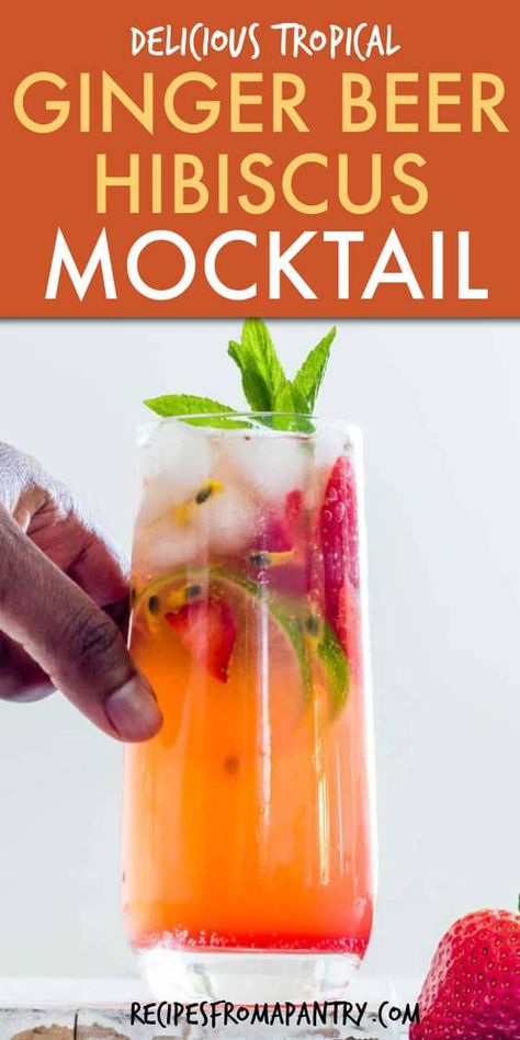 Hibiscus Mocktail, Hibiscus Recipe, Celebration Recipes, Mocktail Drink, African Recipe, Easy Mocktails, Valentines Recipes Desserts, Alcohol Free Drinks, Low Carb Cheesecake