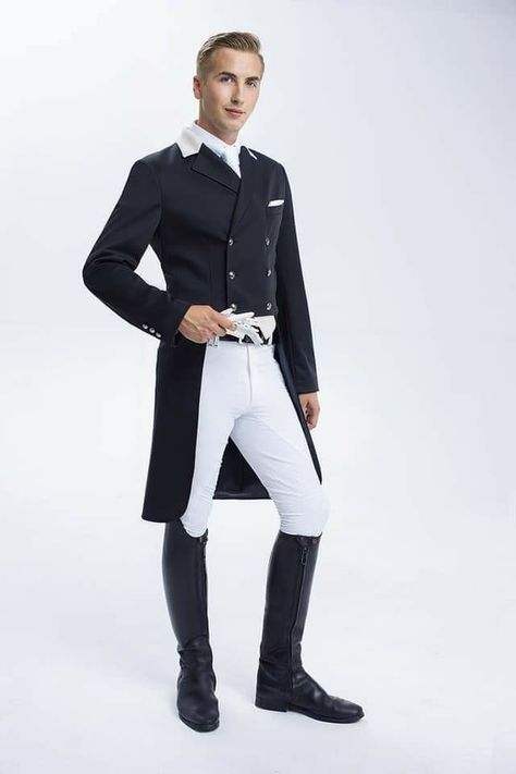 Equestrian Outfits Men, Dressage Outfit, Men's Equestrian, Tail Coat, Horse Riding Outfit, Boots Outfit Men, Career Fashion, Fair Play, Elegant Man