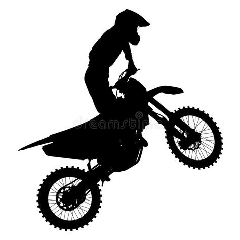 Bolo Motocross, Motocross Tattoo, Dirt Bike Tattoo, Motocross Logo, Bike Logos Design, Bike Silhouette, Freestyle Motocross, Bike Tattoos, Motorcycle Drawing