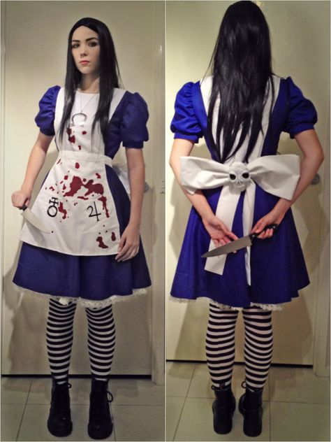 Alice Madness Returns Cosplay, Welcome To The Madness, Vorpal Blade, Alice Halloween, Evil Alice, Mad Alice, Blade Shoes, American Mcgee’s Alice, Rey Cosplay