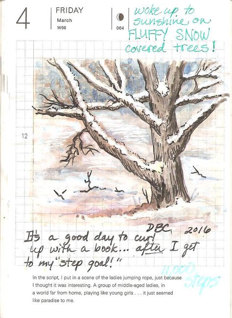 Tiny Drawings, Hobonichi Cover, Tumblr Page, Hobonichi Planner, Snow Covered Trees, Hobonichi Techo, White Acrylic Paint, White Acrylic, Journal Ideas