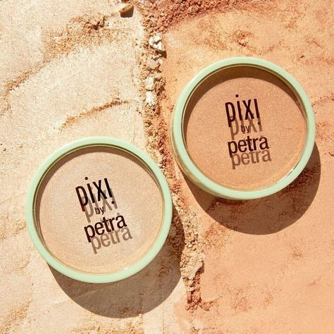 Pixi by Petra’s Instagram profile post: “Glow-y Powders in Cream-y Gold  Peach-y Glow! 🌟 This silky-soft powder enhances your glow and adds luminosity for perfectly highlighted…” Shea Butter Lip Balm, Pixi By Petra, Hourglass Makeup, Pixi Beauty, Soft Colour, Teeth Whitening Strips, Flawless Beauty, Mineral Powder, Powder Highlighter