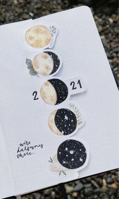 Eclipse Bullet Journal, Dutch Doors, Bullet Journal Monthly Spread, Bullet Journal Cover Ideas, Moon Journal, Bulletin Journal Ideas, Diy Journal Books, Bullet Journal Diy, Journal Vintage