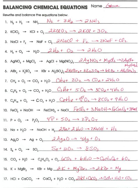 Bonding Reactions Worksheets Answers Balancing Equations Chemistry, Balancing Chemical Equations, Equations Worksheets, Chemical Equations, अंग्रेजी व्याकरण, Organic Chemistry Study, Chemistry Basics, Balancing Equations, Study Chemistry